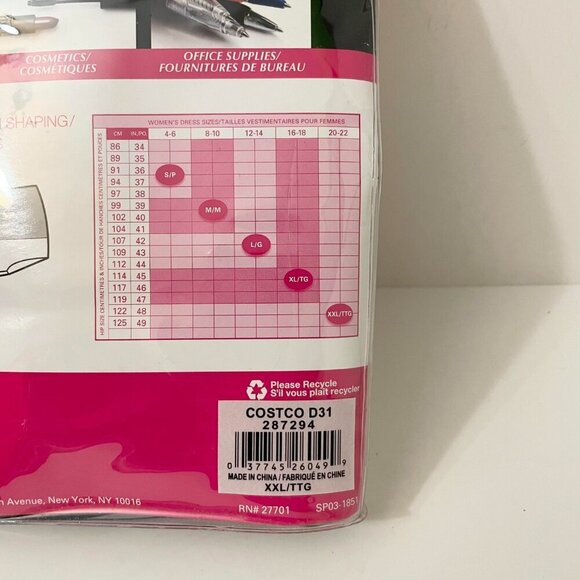 Flexees Fat Free Dressing Maidenform 2 Tummy Toning Boy Shorts XXL Black - Picture 7 of 14